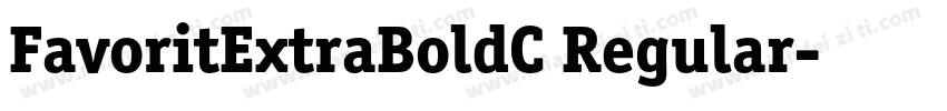 FavoritExtraBoldC Regular字体转换